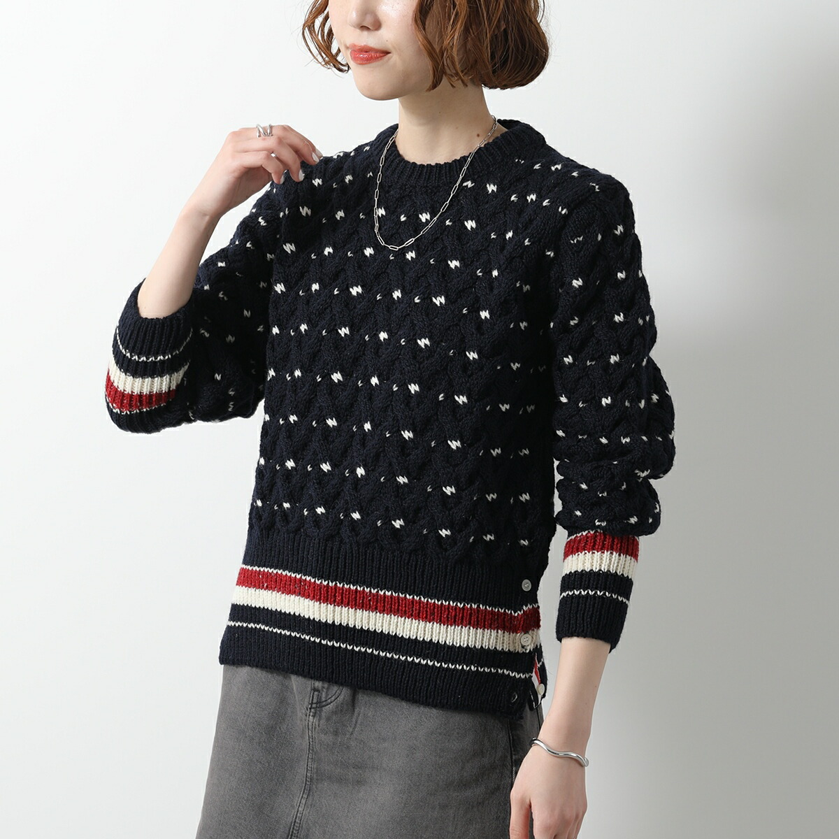 トムブラウン THOM BROWNE ニット 中古・古着通販】THOM BROWNE. NEW YORK (トムブラウン