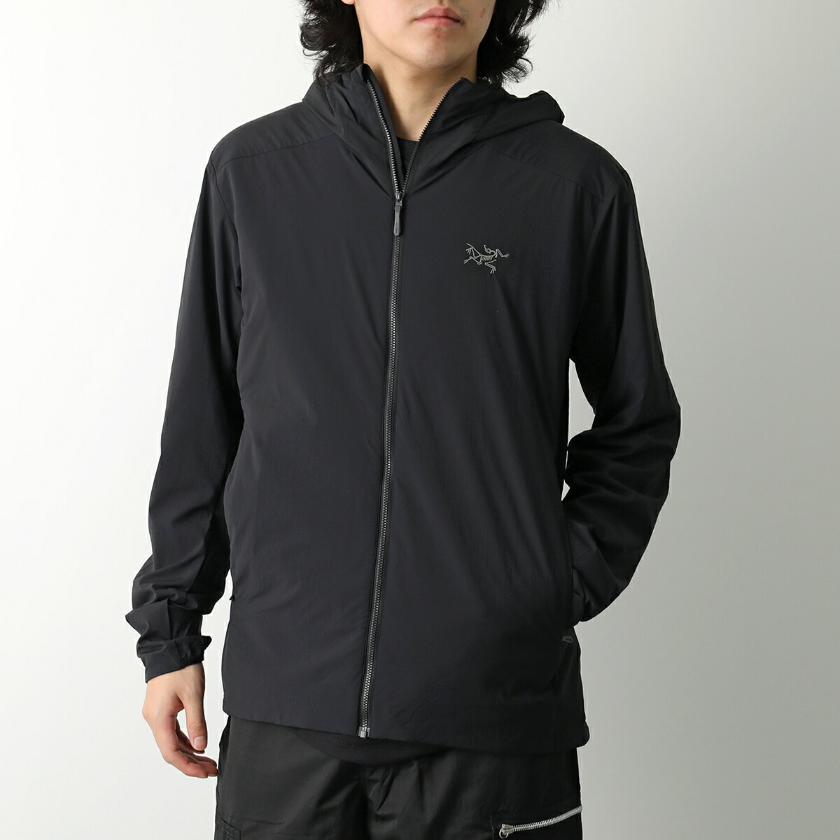 【希少な旧ロゴ】Atom AR Hoody L Black ロゴ 刺繍 Arc'Teryx Atom AR Hoody Men's Jacket Black Reflective Logo