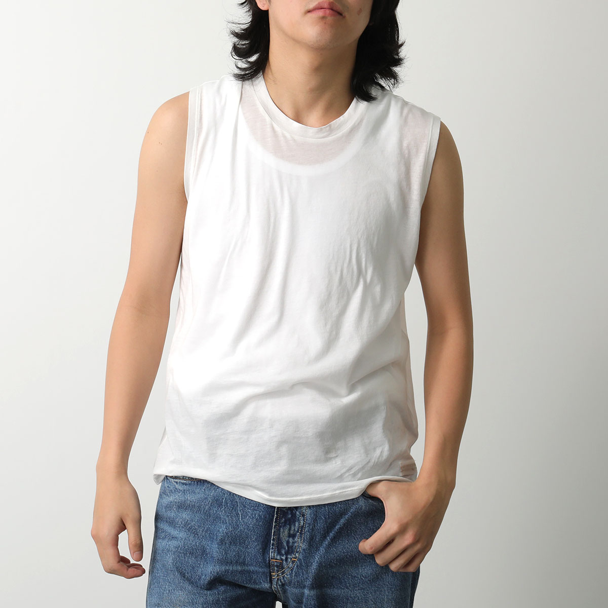 OUR LEGACY リバーシブル タンクトップ GRAVITY Our Legacy - Reversible Gravity Tank Black/Antique Chocolate