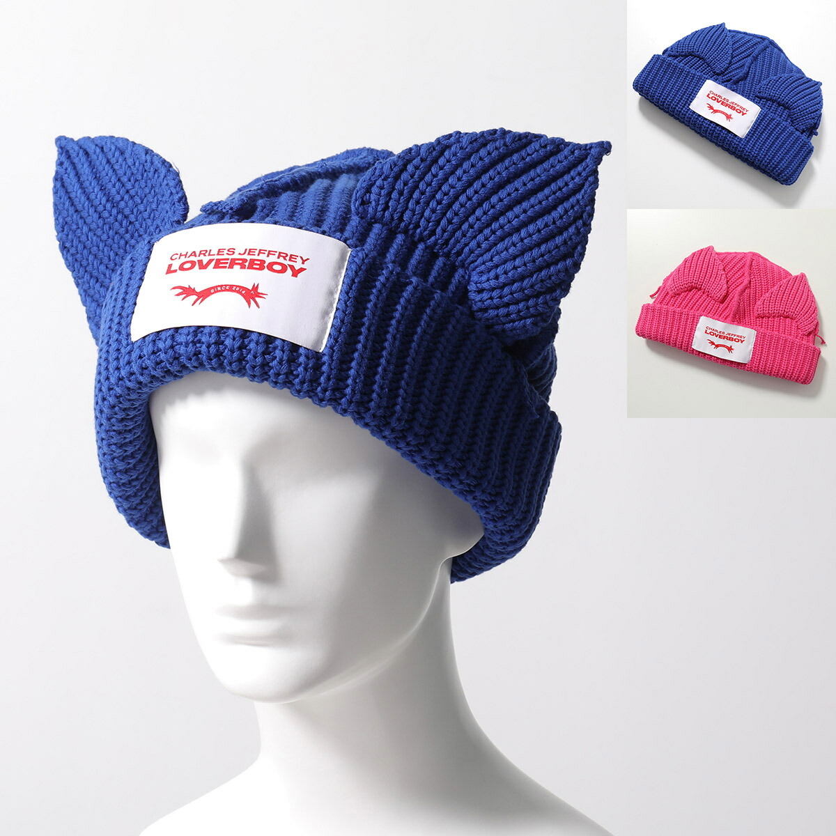 C.P. COMPANY 青 ニット帽 CP COMPANY ゴーグル付きニット帽 青 - メルカリ