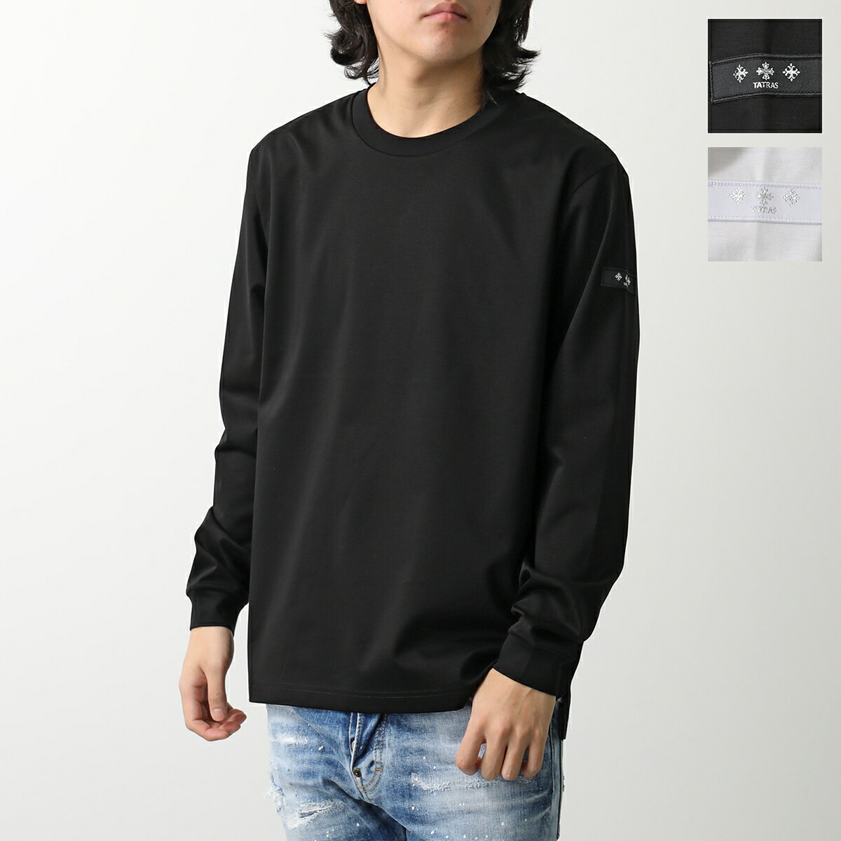 【2025年式】新品 タトラス MIBEILO ロンT モックネック 長袖 黒 楽天市場】TATRAS タトラス Tシャツ MIBEILO ミベイロ