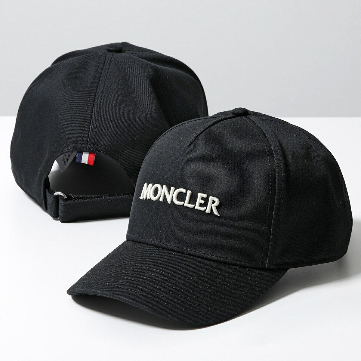 正規品☆MONCLER☆ロゴパッチ付 ギャバジン素材キャップ 新品】 MONCLER モンクレール 刺繍ロゴ ギャバジン キャップ