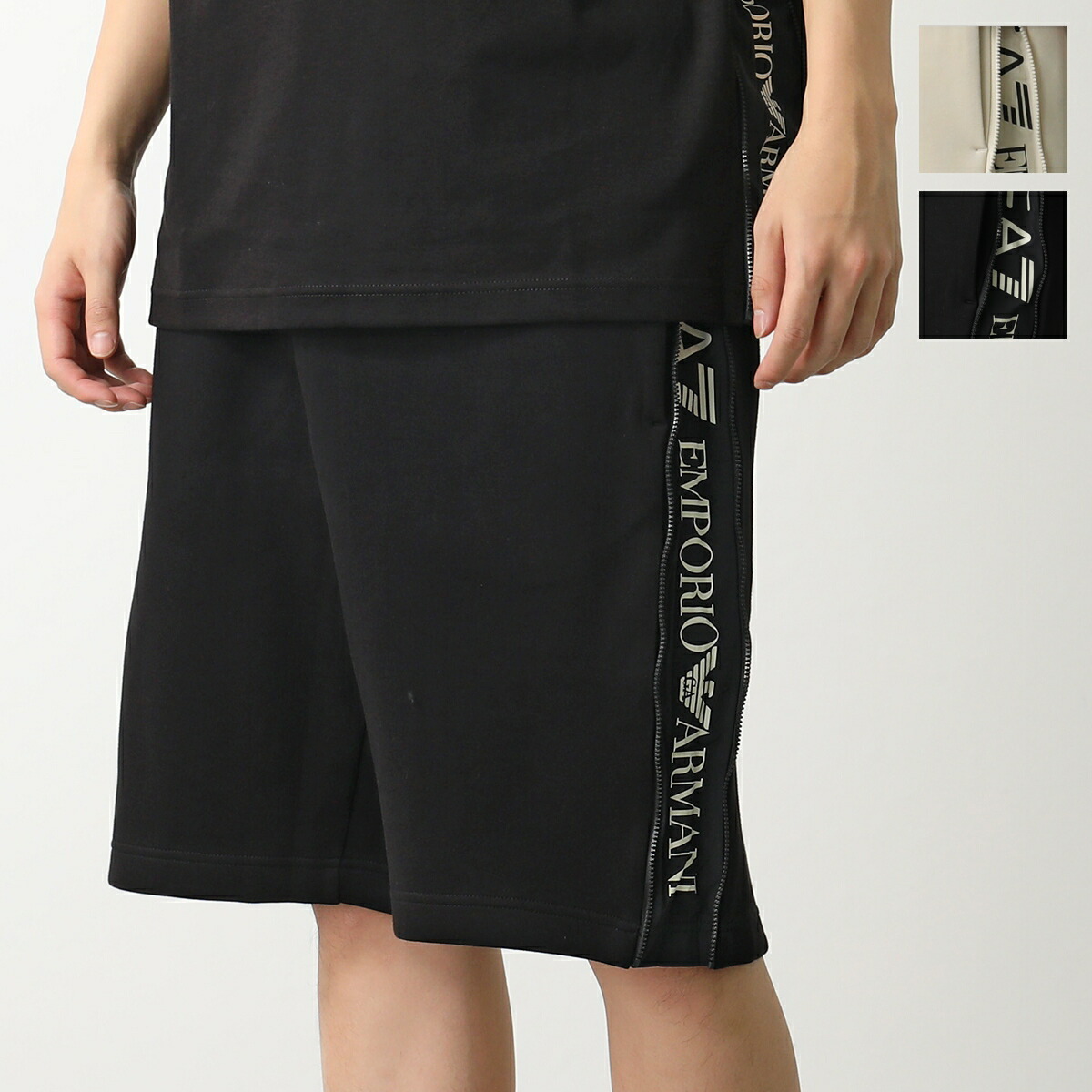 EMPORIO ARMANI スウェットパンツ ハーフパンツ 短パン EMPORIO ARMANI ハーフパンツ メンズ ショートパンツ スウェット