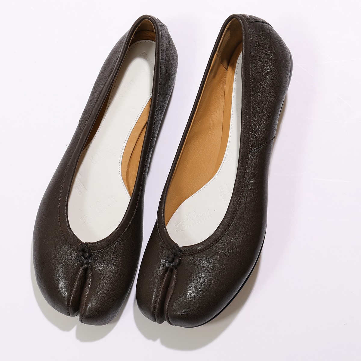 楽天市場 Maison Margiela メゾンマルジェラ S58wz0042 P3753 ヴィンテージレザー 足袋 タビ パンプス フラット バレエシューズ 靴 T2348 レディース インポートセレクト Musee