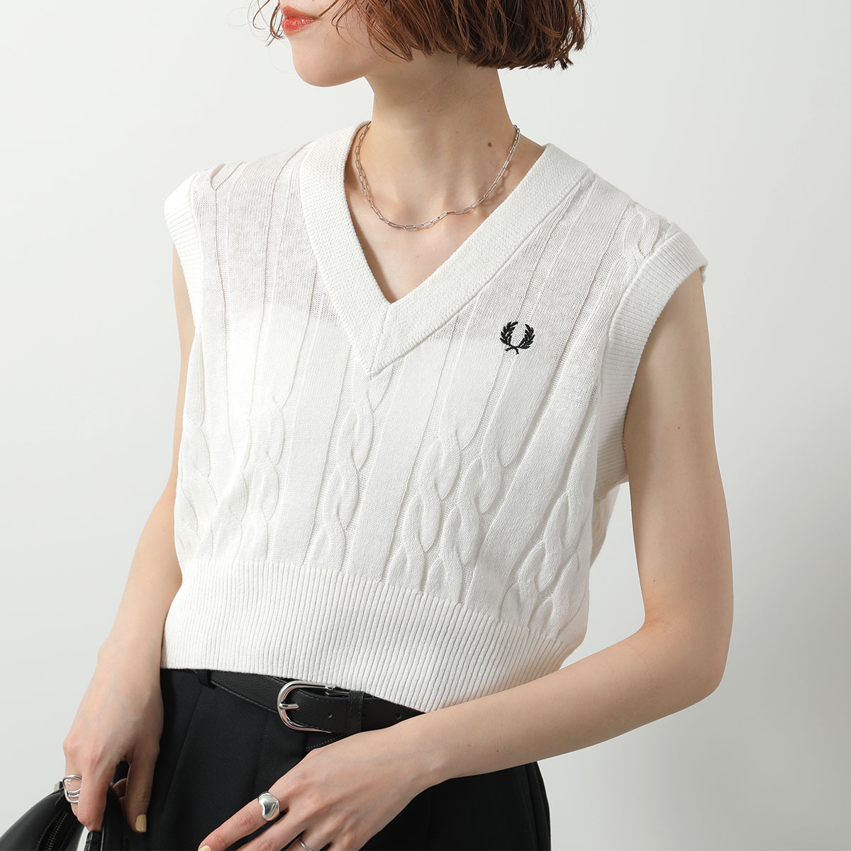 新品未使用Button Through Ribbed Shirt フレッドペリー 1_d38a7752-3940-43dd-98ae-
