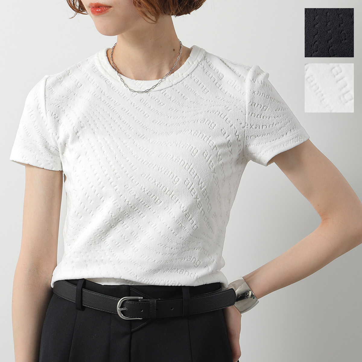 ALEXANDER WANG アレキサンダーワン Tシャツ 4CC3221358 4CC3241521 レディース 半袖 カットソー カラー3色 alexanderwang ALEXANDER WANG アレキサンダーワン Tシャツ