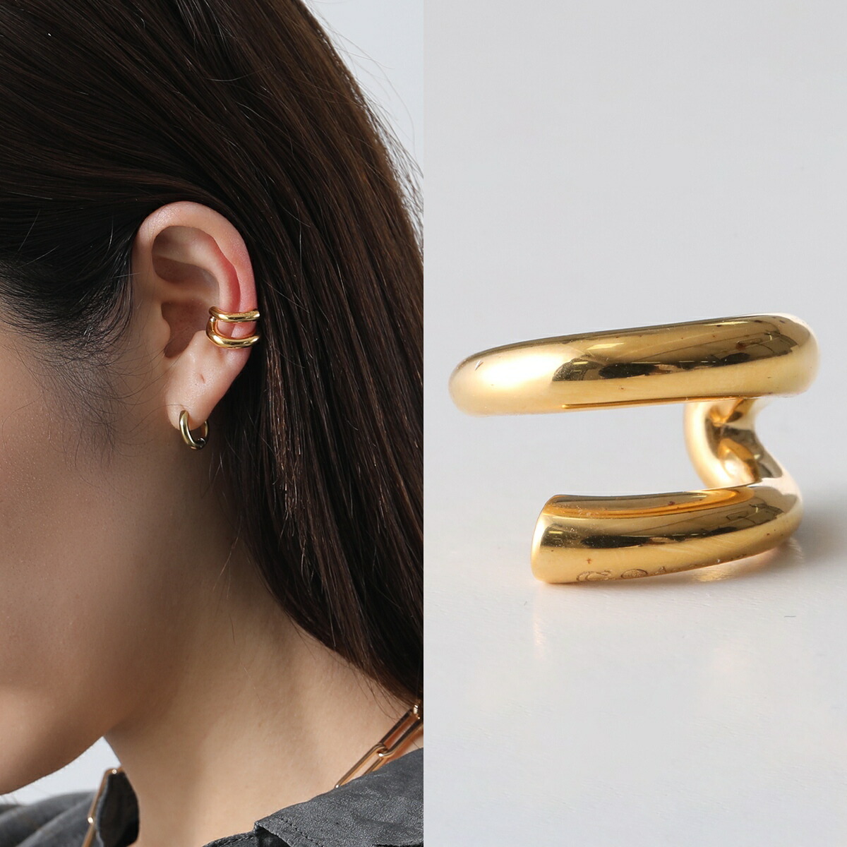 ★charlotte chesnais★ Wave イヤーカフ vermeil (片耳用) charlotte_chesnais_bo_mini_ini