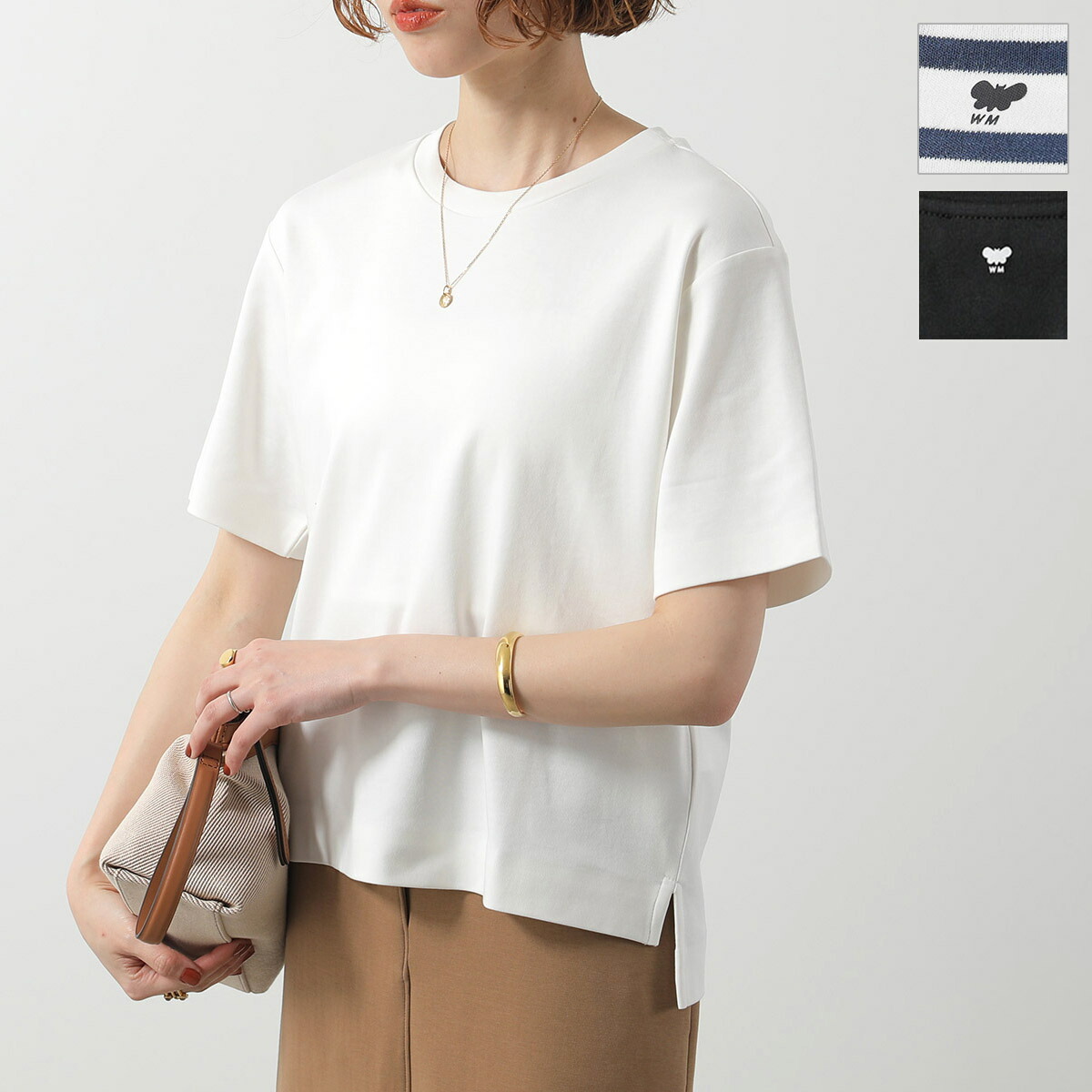 Max Mara マックスマーラ [エルモ] コットン ジャージー Tシャツ Max Mara マックスマーラ Tシャツ カットソー ELMO テディ