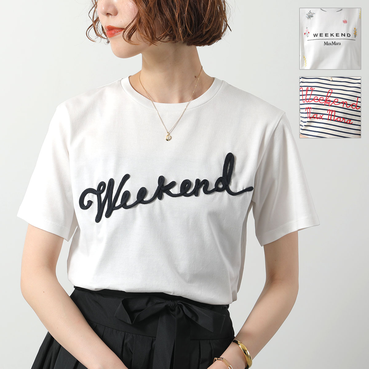 ウィークエンドマックスマーラ LECCO コットン Tシャツ MAXMARA WEEKEND LINE MAX MARA ウィークエンド マックスマーラ