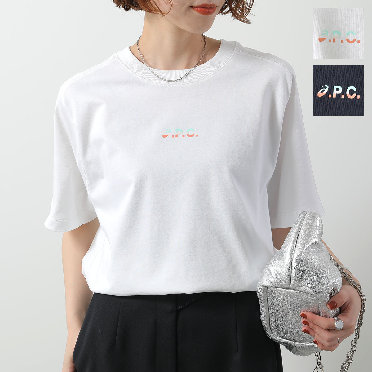 国内発送 A.P.C アーペーセー 半袖Tシャツ COHBQ F26390 楽天市場】APC A.P.C. アーペーセー Tシャツ Boxy Petit VPC