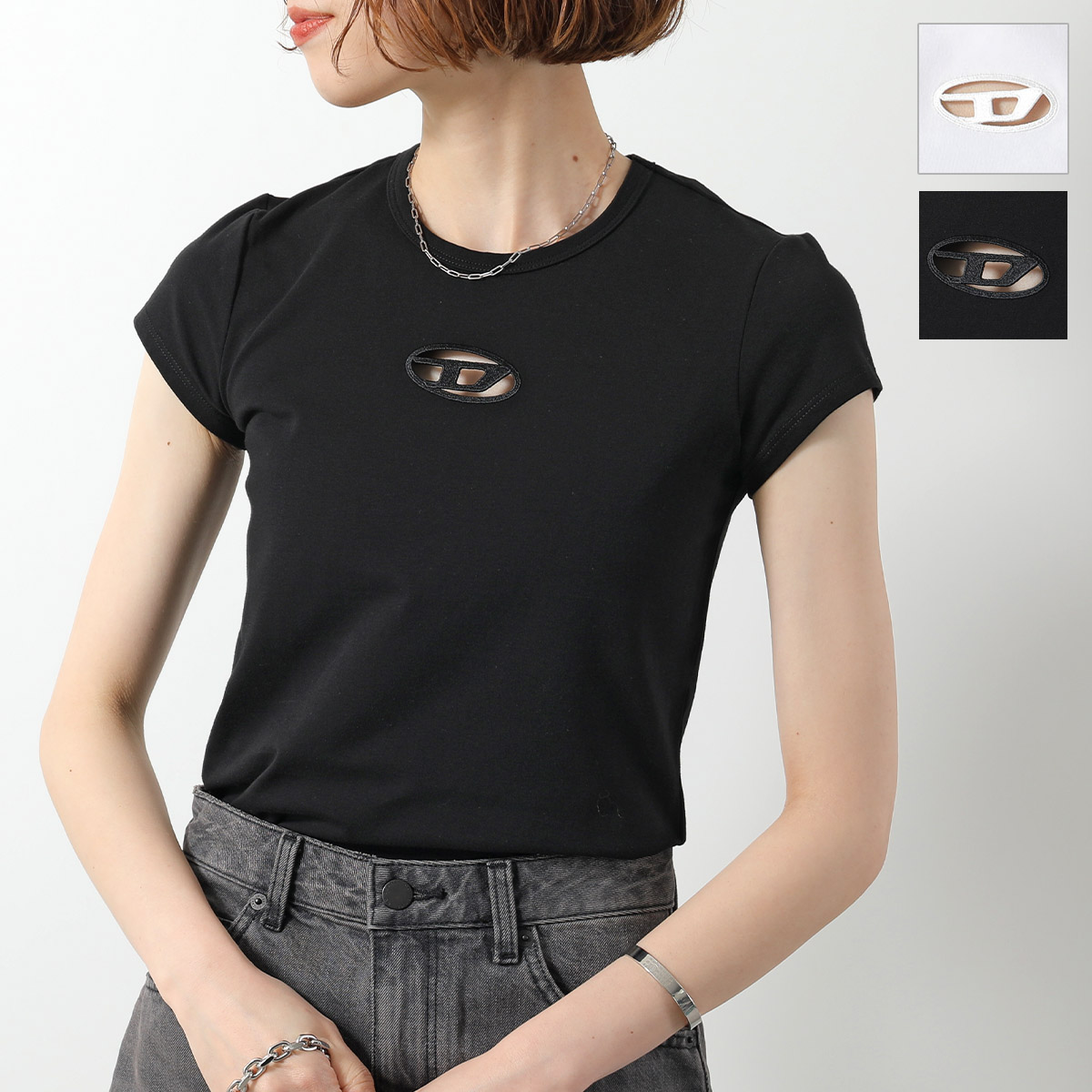 DIESEL ディーゼル 半袖 Tシャツ T-ANGIE A06268 0AFAA