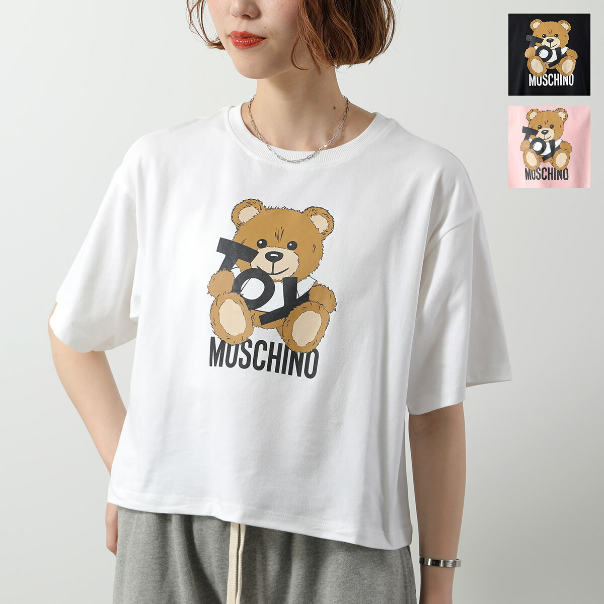 楽天市場】Moschino モスキーノ Teddy Bear Print T-Shirts T
