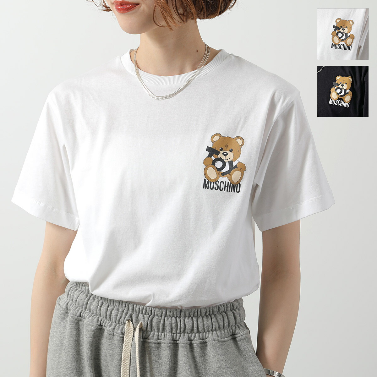 楽天市場】Moschino モスキーノ Teddy Bear Print T-Shirts T