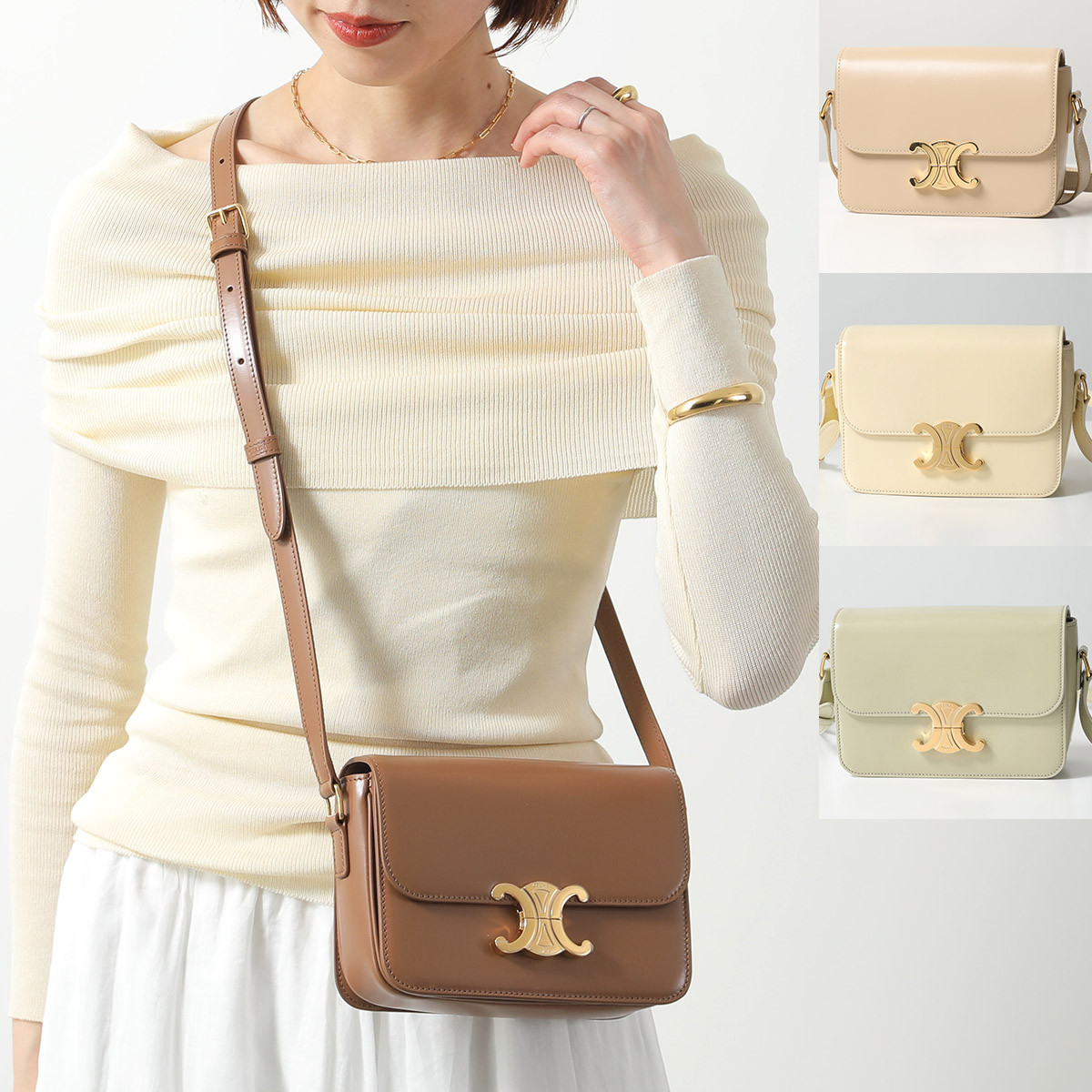 楽天市場】CELINE セリーヌ ショルダーバッグ Mini Triangle