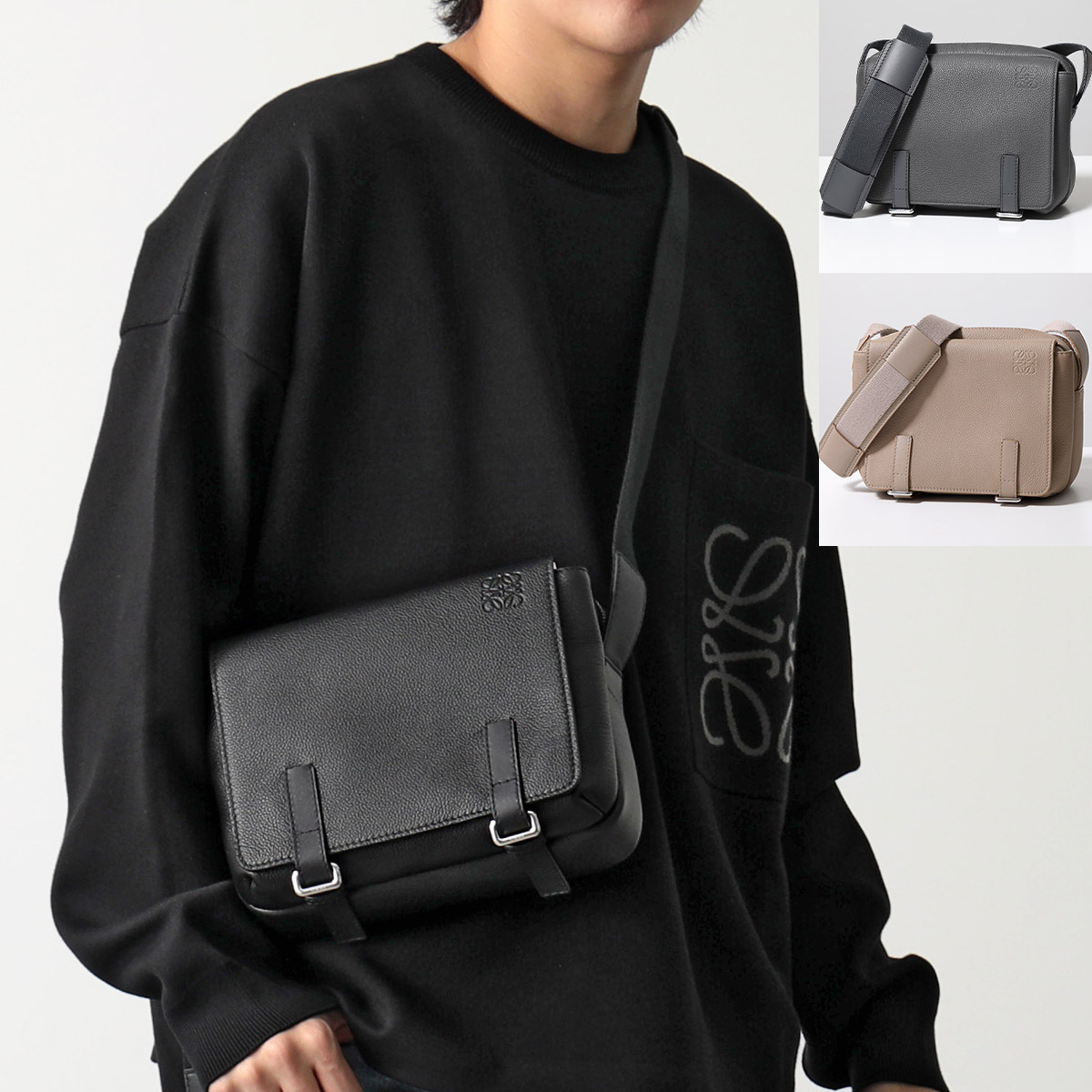 LOEWE ロエベ　ゲートポケット アナグラム ショルダーバッグ ミニバッグ　黒 楽天市場】【30%OFF】 ロエベ ショルダーバッグ ゲートポケット