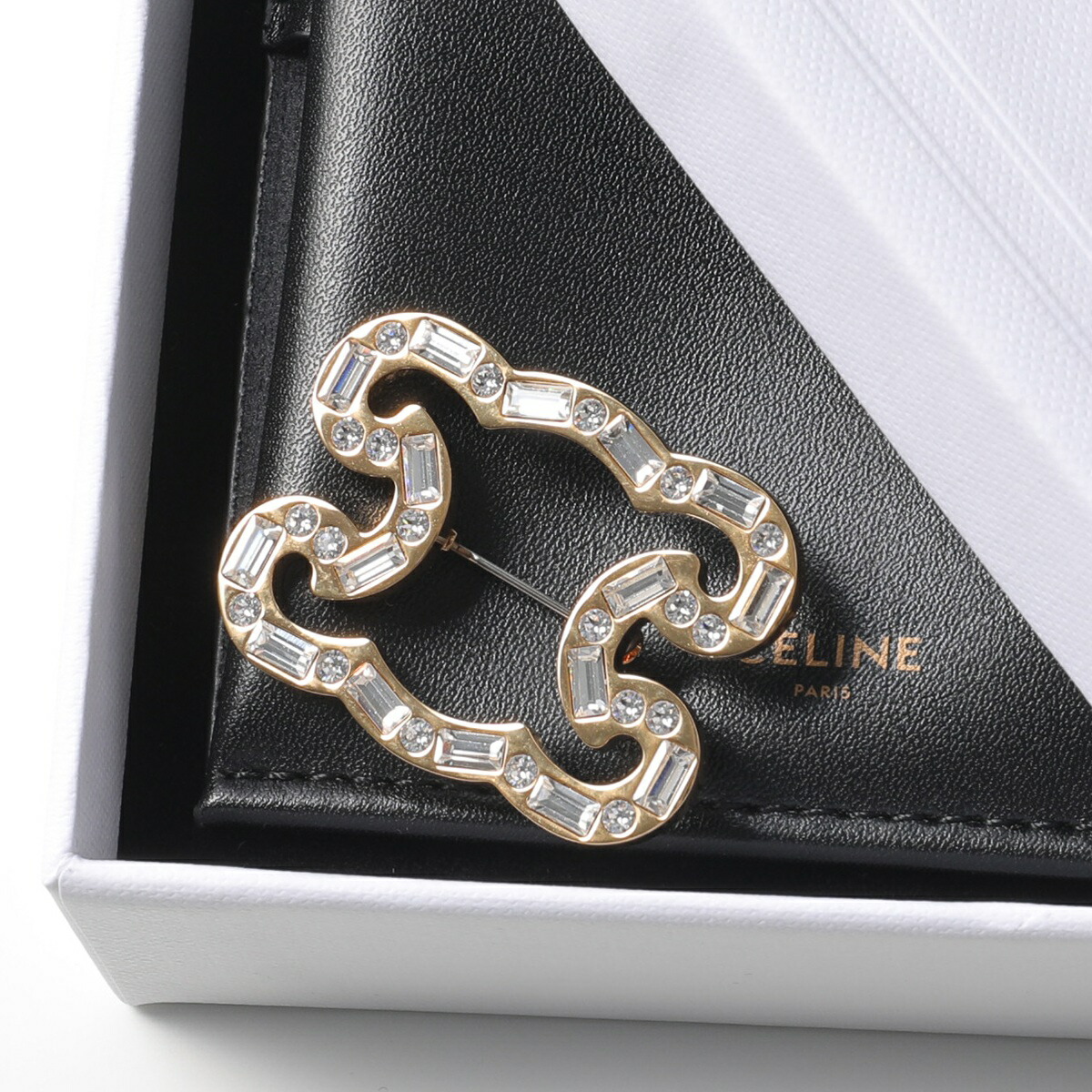 未使用保管品 CELINE セリーヌ ブローチ イカリ ヴィンテージ 正規品 CELINE セリーヌ ブローチ Sparkle Brooch スパークル 461FQ6SBS