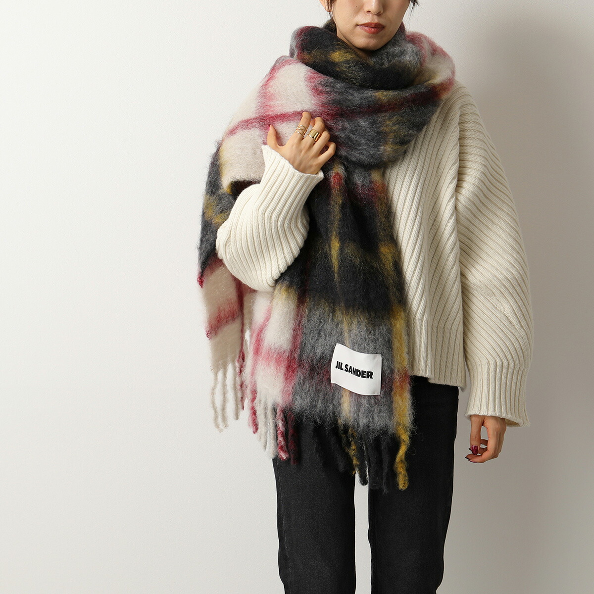 JIL SANDER ジルサンダー モヘア Scarf マフラー | www.jarussi.com.br