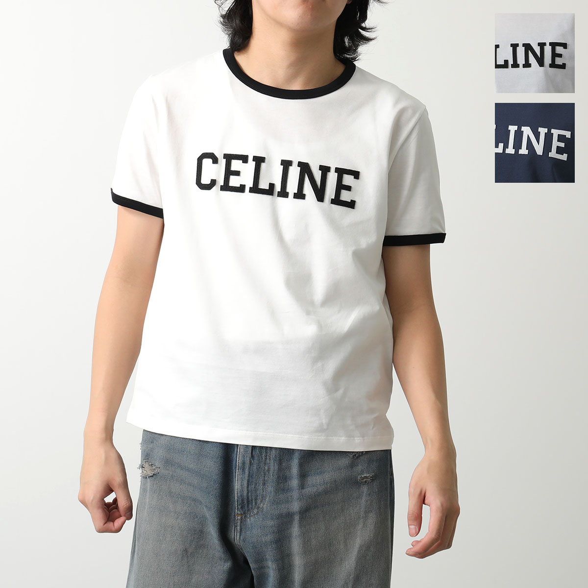 楽天市場】CELINE セリーヌ Tシャツ 2X04I671Q.38AW メンズ 半袖