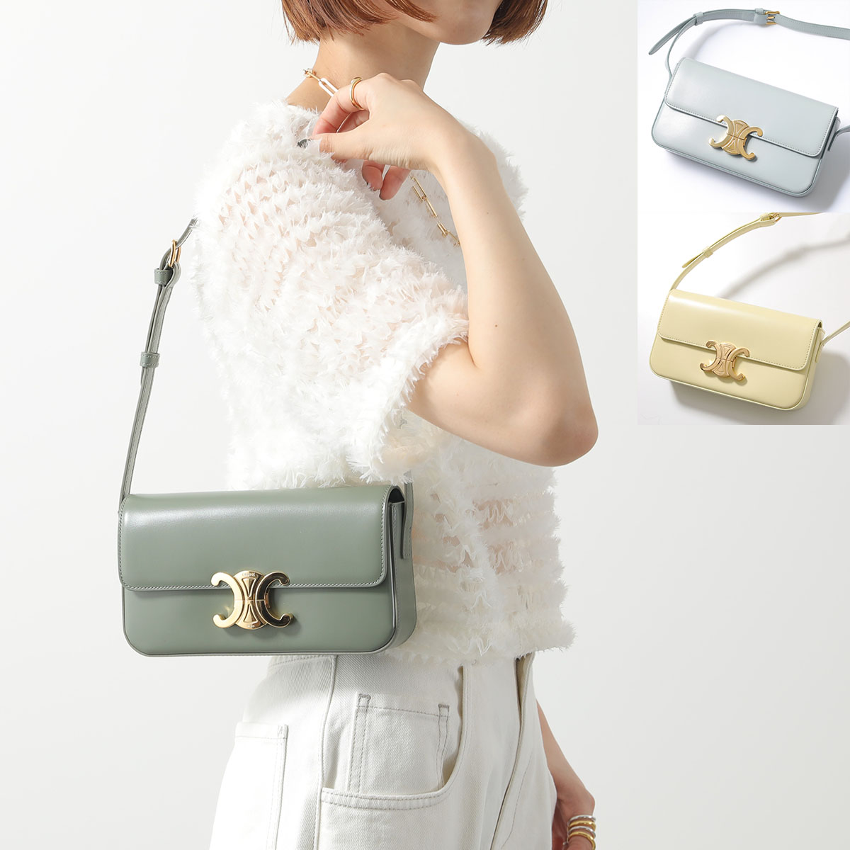 CELINE ショルダーバッグ 194143BF4 Triomphe ハンドバッグ セリーヌ CELINE CELINE ショルダーバッグ 194143BF4 Triomphe