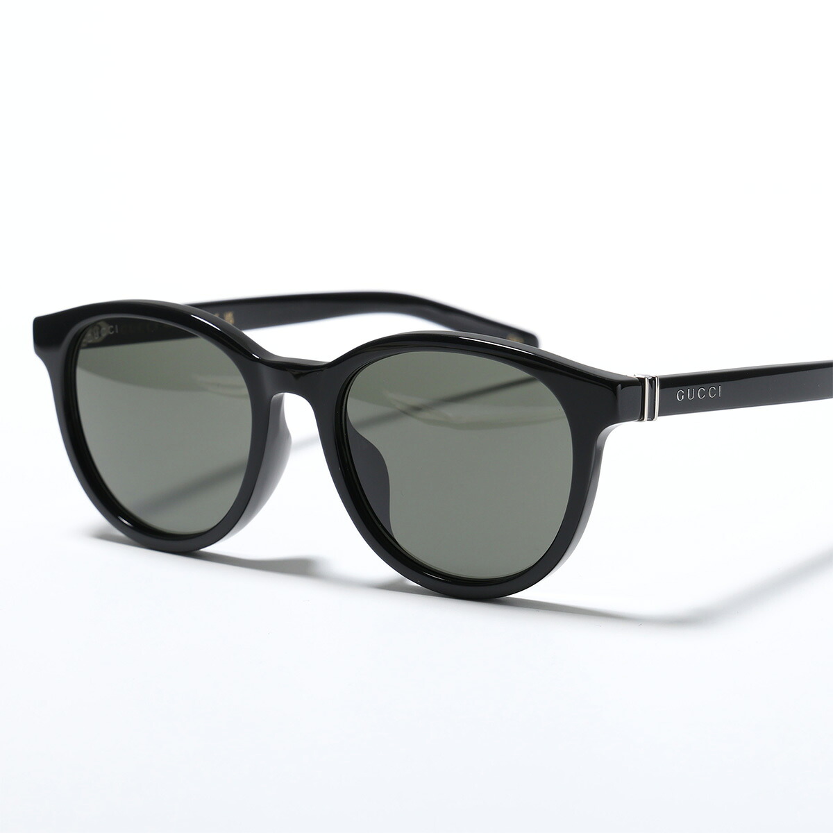 GUCCI グッチ サングラス GG1674SK レディース ボストン型 セルフレーム フルリム ロゴ アイウェア アジアンフィット 001/BlackBlackGrey|インポートセレクトmusee