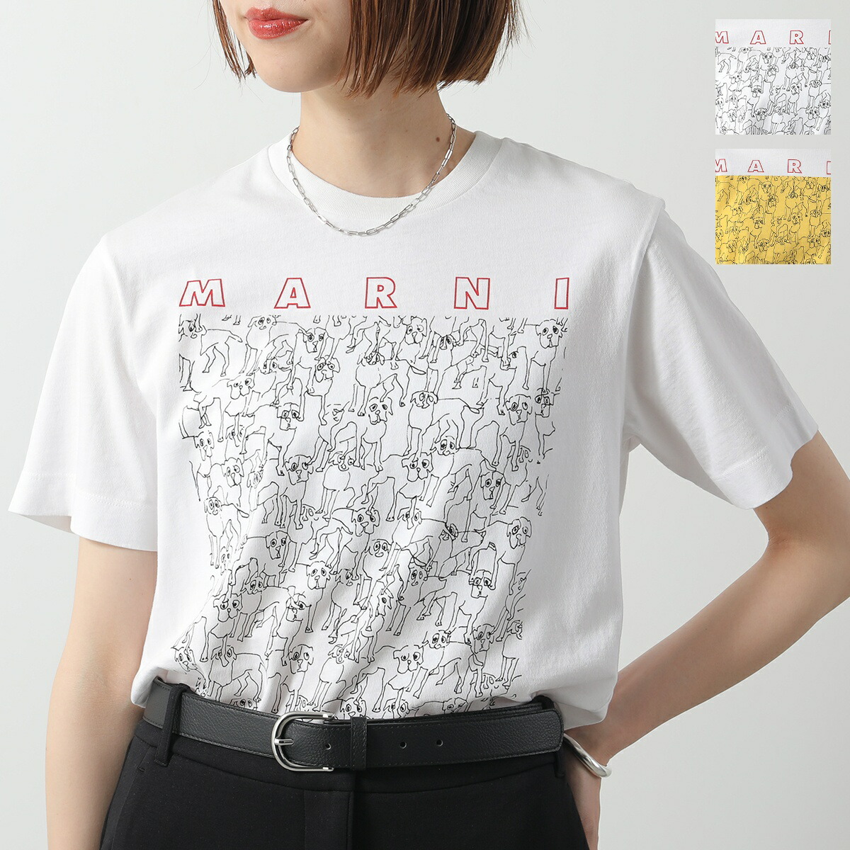 【新品】MARNI キッズ150cm Tシャツ MARNI KIDS マルニ キッズ Tシャツ M01444 M00V4 レディース