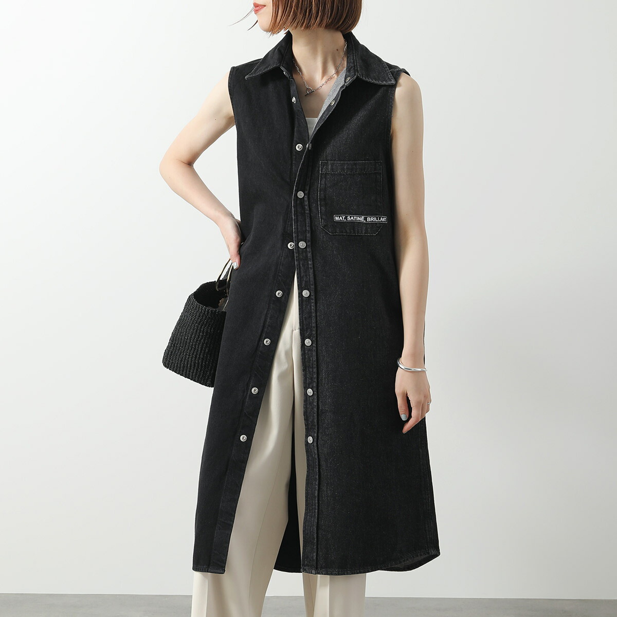 MM6 / ジレ 関税無】MM6 MAISON MARGIELA KIDS ロゴ入りベスト ジレ (MM6