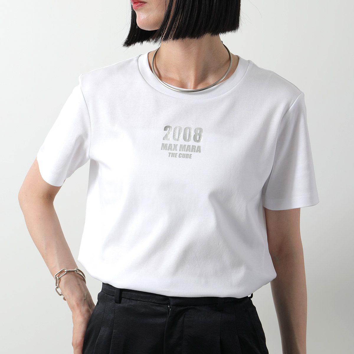 【国内即発】MAX MARA タヴェルナ コットンTシャツ Max Mara MAX MARA マックスマーラ Tシャツ TAVERNA タヴェルナ