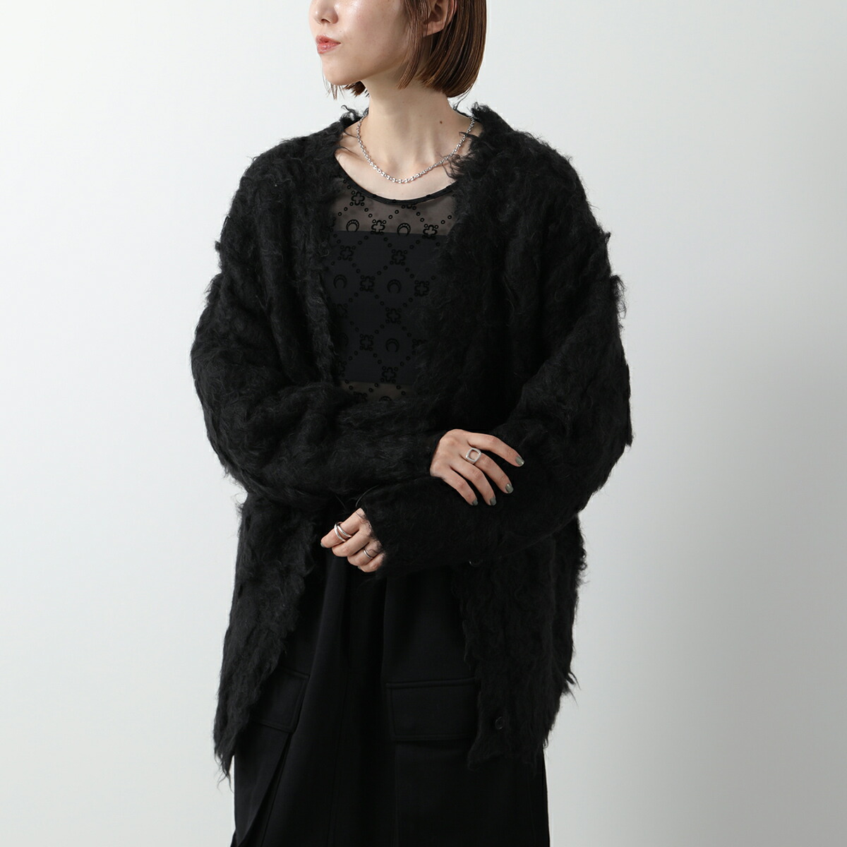 や*ー様 MARINE SERRE 三日月ロゴ キャップ ブラック KPOP ア MARINE SERRE Marine Serre マリーン セル ベースボールキャップ
