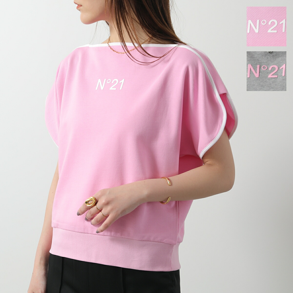 2127Z ヌメロベントゥーノ 洗えるタートルネック半袖ニット レース 刺繍M 2127Z ヌメロベントゥーノ 洗えるタートルネック半袖ニット