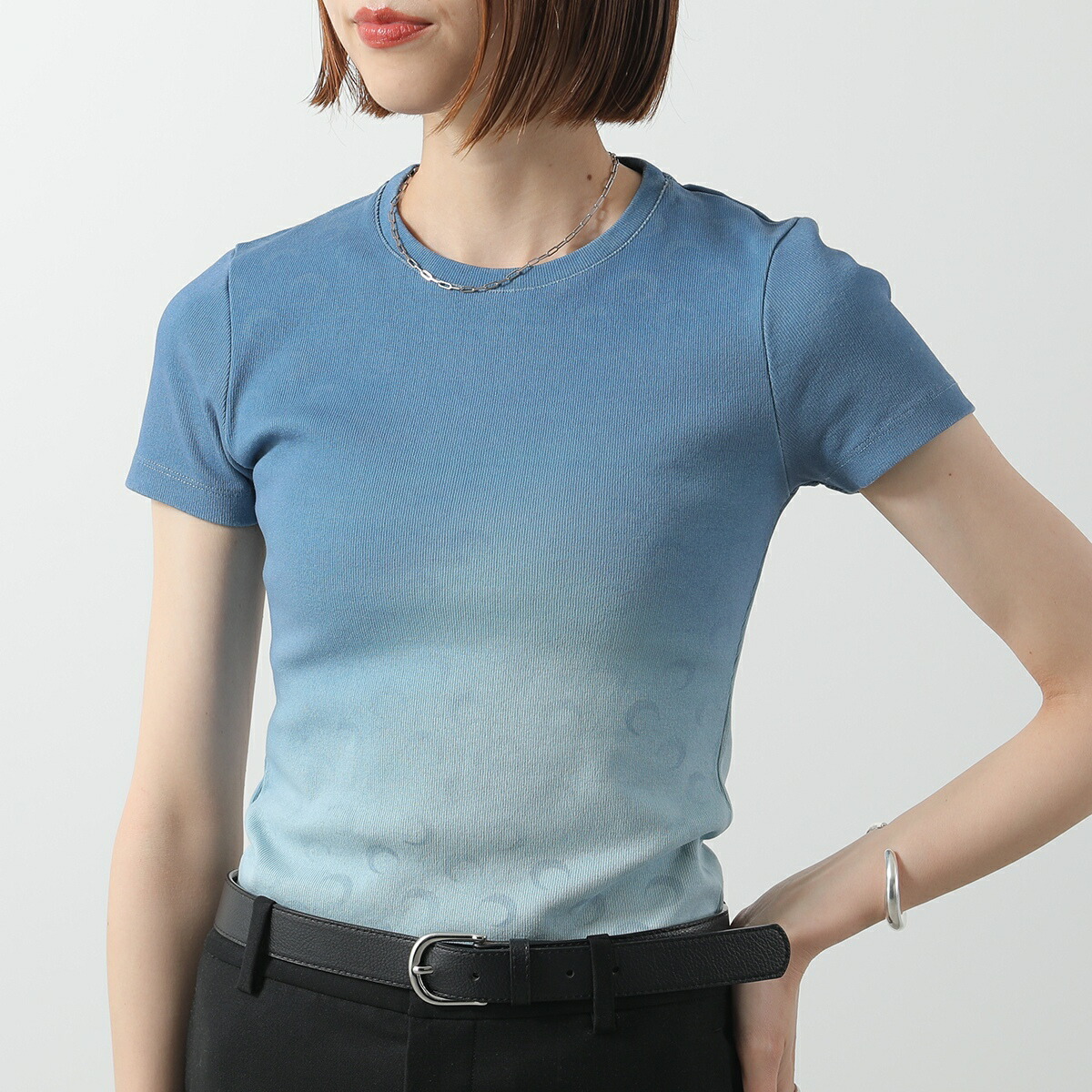 【マリーンセル】ムーンロゴ リブ クロップド 半袖 Tシャツ 楽天市場】Marine Serre マリーン セル 半袖 Tシャツ MOON LOGO