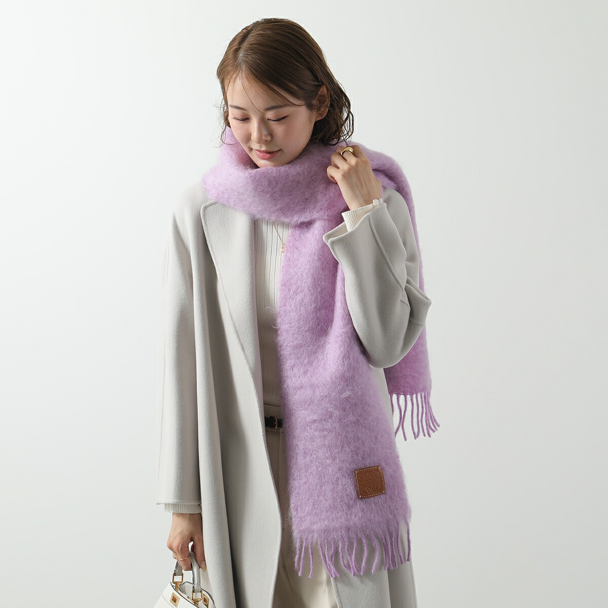 LOEWE ロエベ マフラー 185×23 F655254X01 レディース ウール モヘア