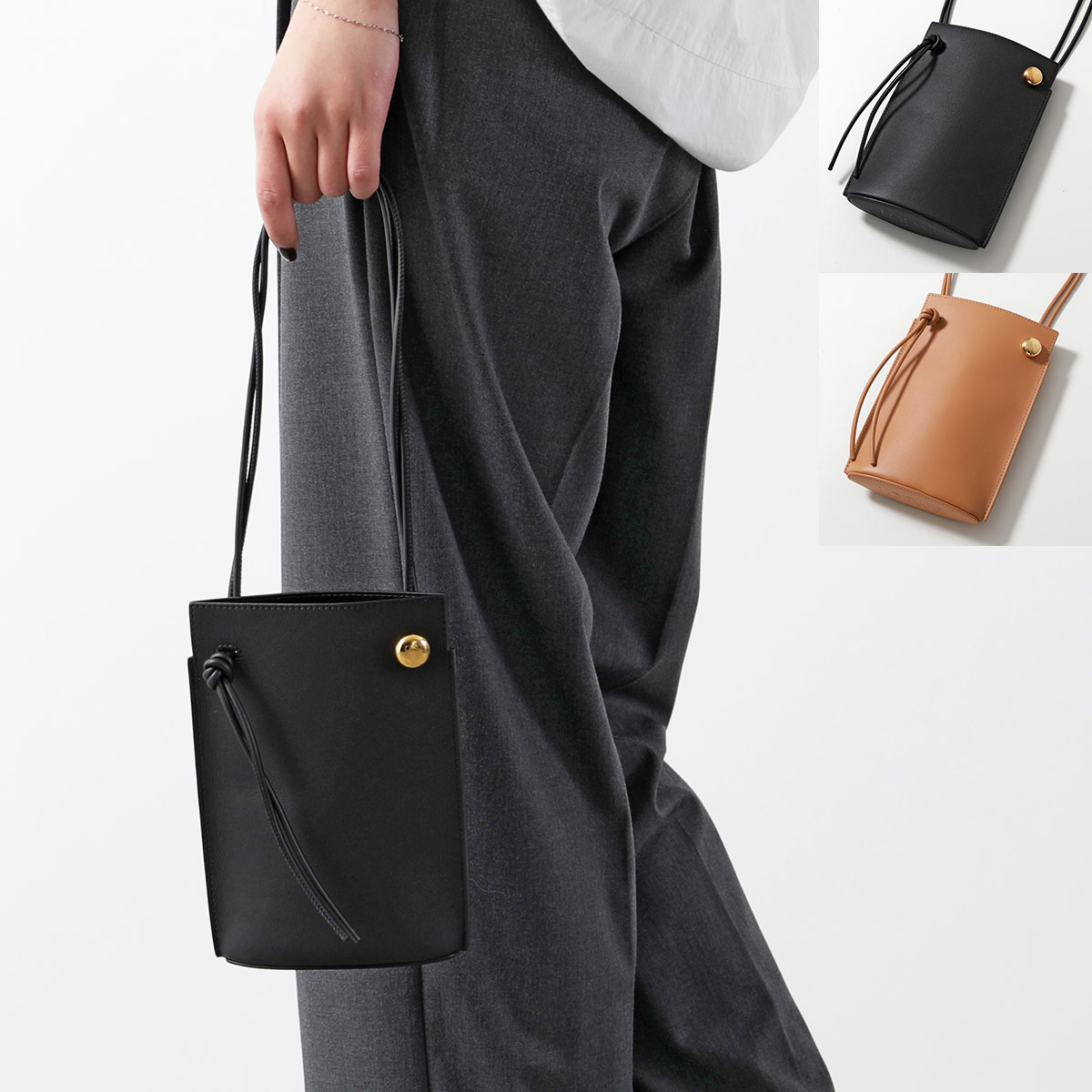 LOEWE ロエベ ショルダー バッグ スウェード 黒 ポシェット　金具 LOEWE ロエベ ショルダー バッグ スウェード 黒 ポシェット 金具