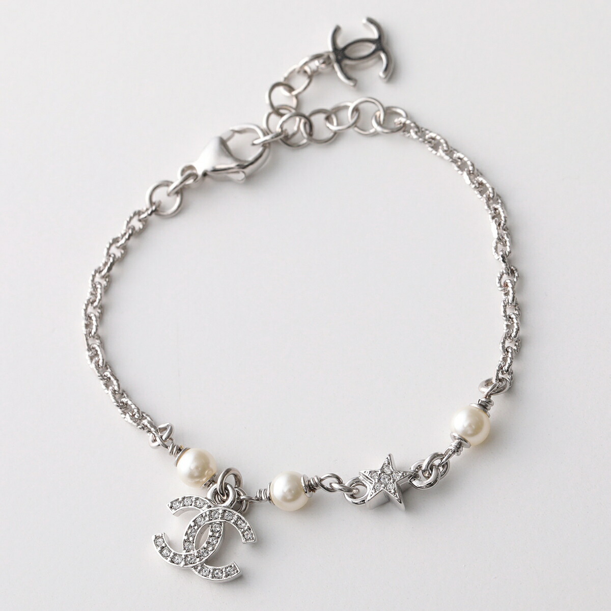 CUTEなデザイン！！【CHANEL】CCロゴ フラワーブレスレット 楽天市場】CHANEL シャネル ブレスレット A86499 Y09902
