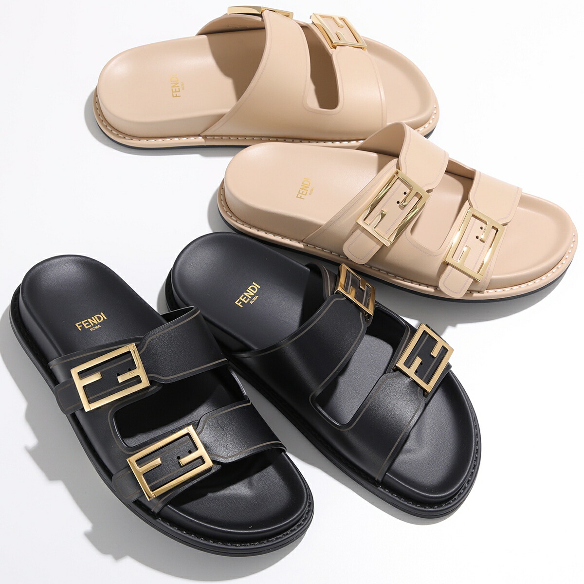 FENDI フラットシューズ FENDI バゲット フラットシューズ | ピンク | FARFETCH JP