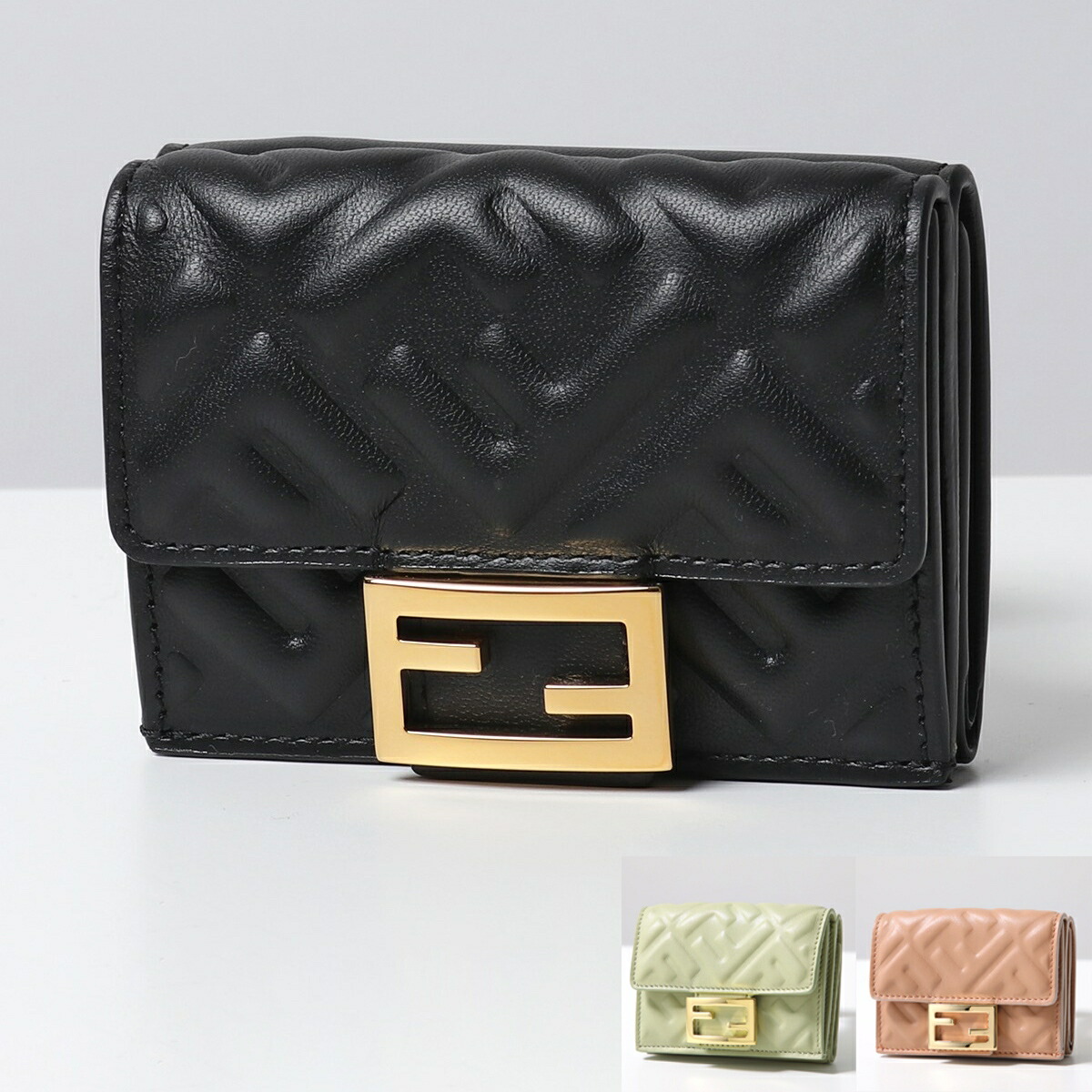 楽天市場】フェンディ FENDI ロゴ マイクロ 三つ折り財布