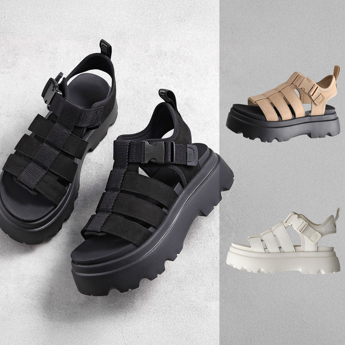 レディース コーラ Cora 厚底サンダル Sandal BLACK(BLK) UGG アグ レディース コーラ Cora 厚底サンダル Sandal BLACK