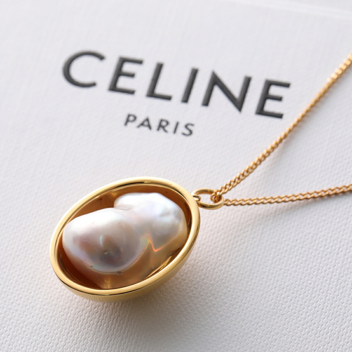 CELINE トリオンフ パールソートワール23-24秋冬 460PM6PRB.01GI CELINE セリーヌ ネックレス 460PK6PRB.01GI レディース