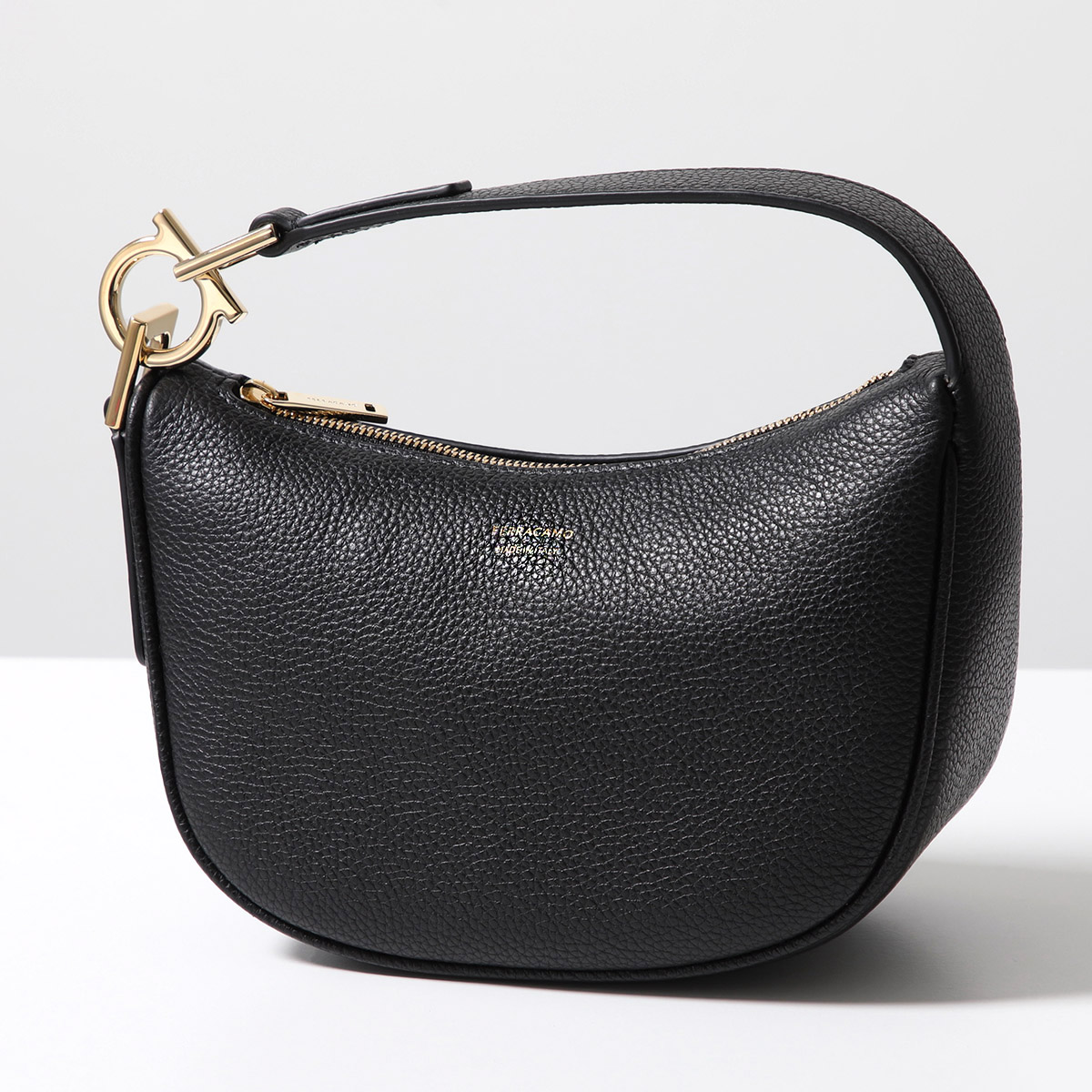 希少【Salvatore Ferragamo】フィアンマ　バッグ ハラコ　黒 Salvatore Ferragamo(サルヴァトーレフェラガモ) フィアンマ2WAY