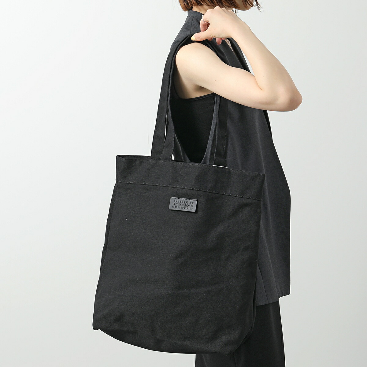 Jil sander 'Book Tote Square'キャンバス ショッピング バッグ JIL SANDER ジルサンダー トートバッグ BOOK TOTE SQUARE ブック