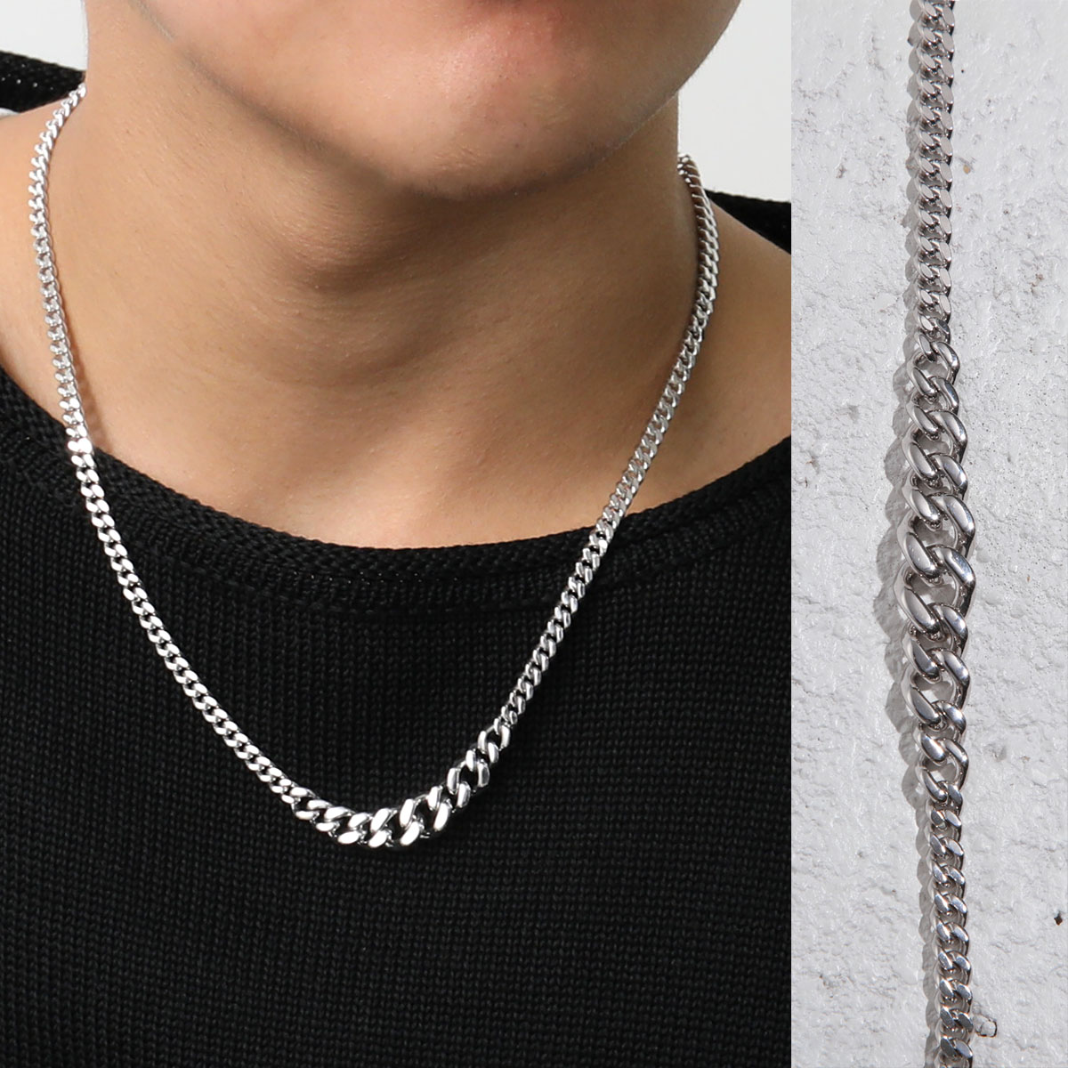 新品 TOMWOOD トムウッド bo ボー thick ネックレス シルバー TOM WOOD TOMWOOD トムウッド ネックレス Bo Chain Thick 20.5