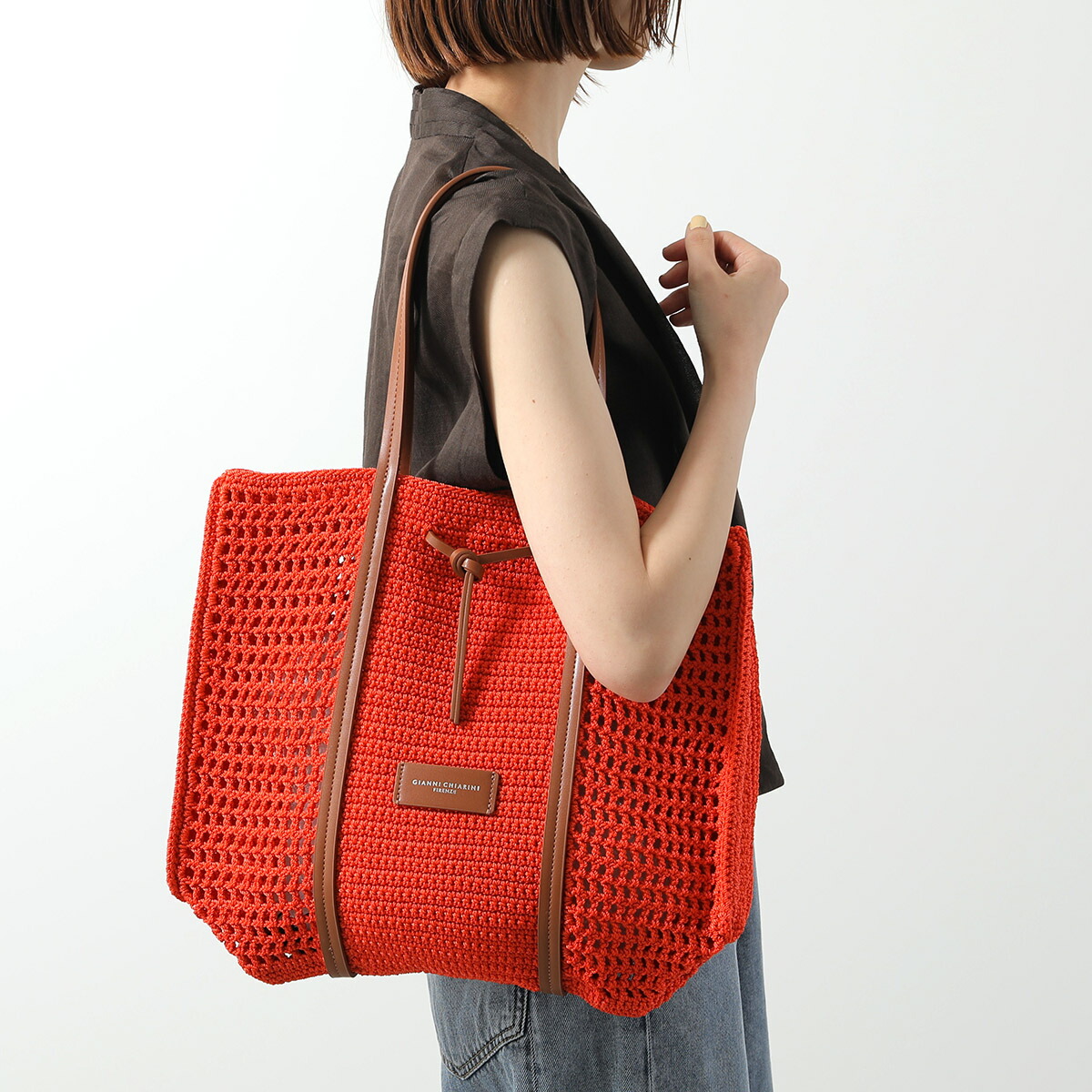 GIANNI CHIARINI トートバッグ SARAH BS 11559 CNV-LN ジャンニ キャリーニ GIANNI CHIARINI GIANNI CHIARINI トート