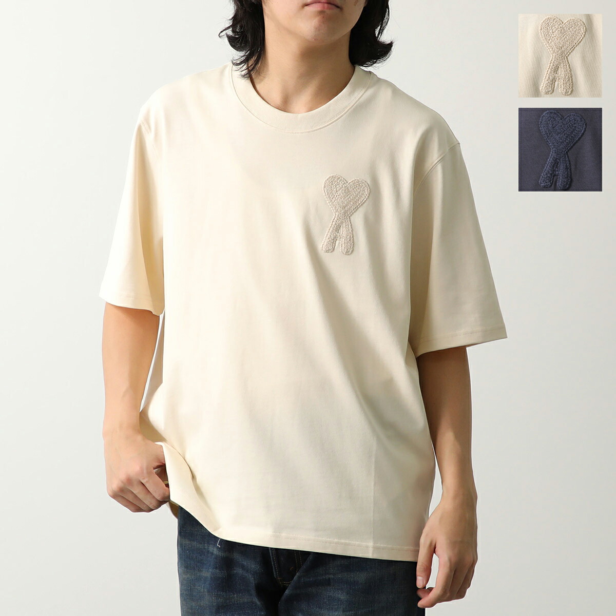 【国内即発】AMI PARIS コットン ヘビージャージー Tシャツ 国内即発】AMI PARIS コットン ヘビージャージー Tシャツ 国内