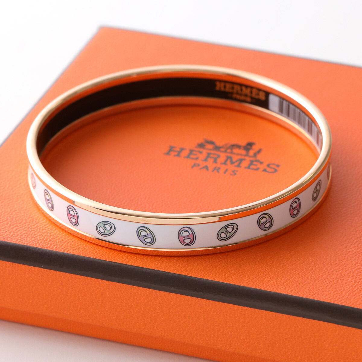 ★値下げしました！さらに500円off★エルメス☆★バングル★ エルメス Hermes ブレスレット バングル クリックH ブラック