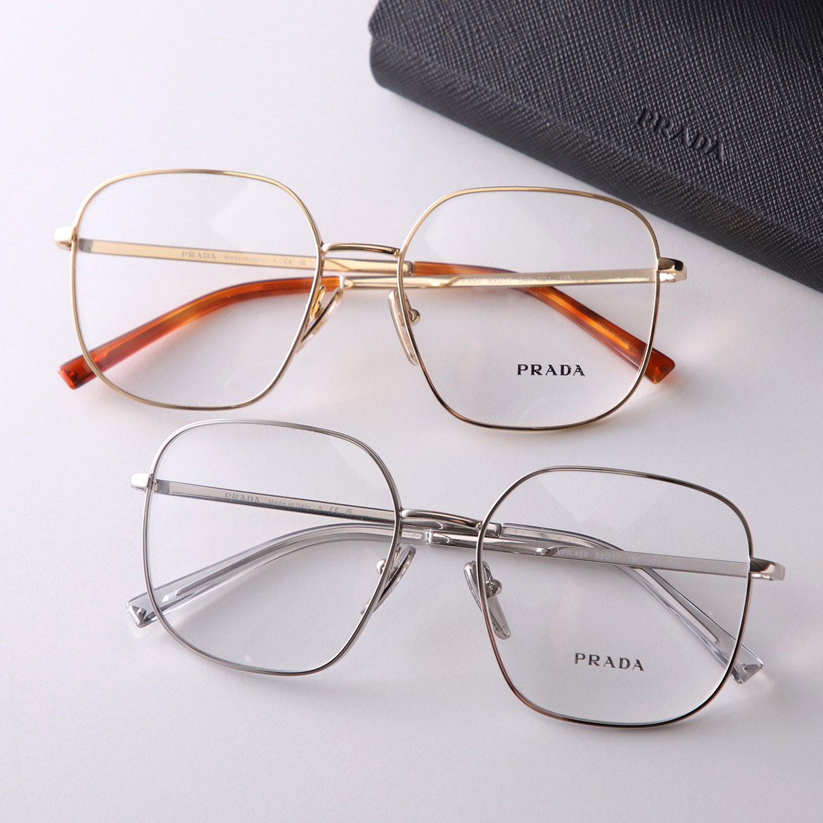 PRADA メガネ VPR A50 ボストン型 メタルフレーム PRADA プラダ メガネ VPR A50 レディース ボストン型 メタル
