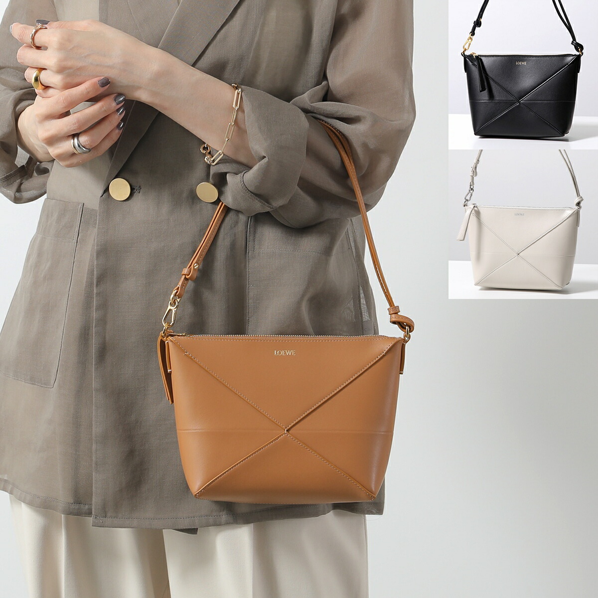 【セール】ロエベ*パズルエッジ ミニショルダーバッグA510P88X26 LOEWE ロエベ ショルダーバッグ PUZZLE EDGE MINI パズル エッジ