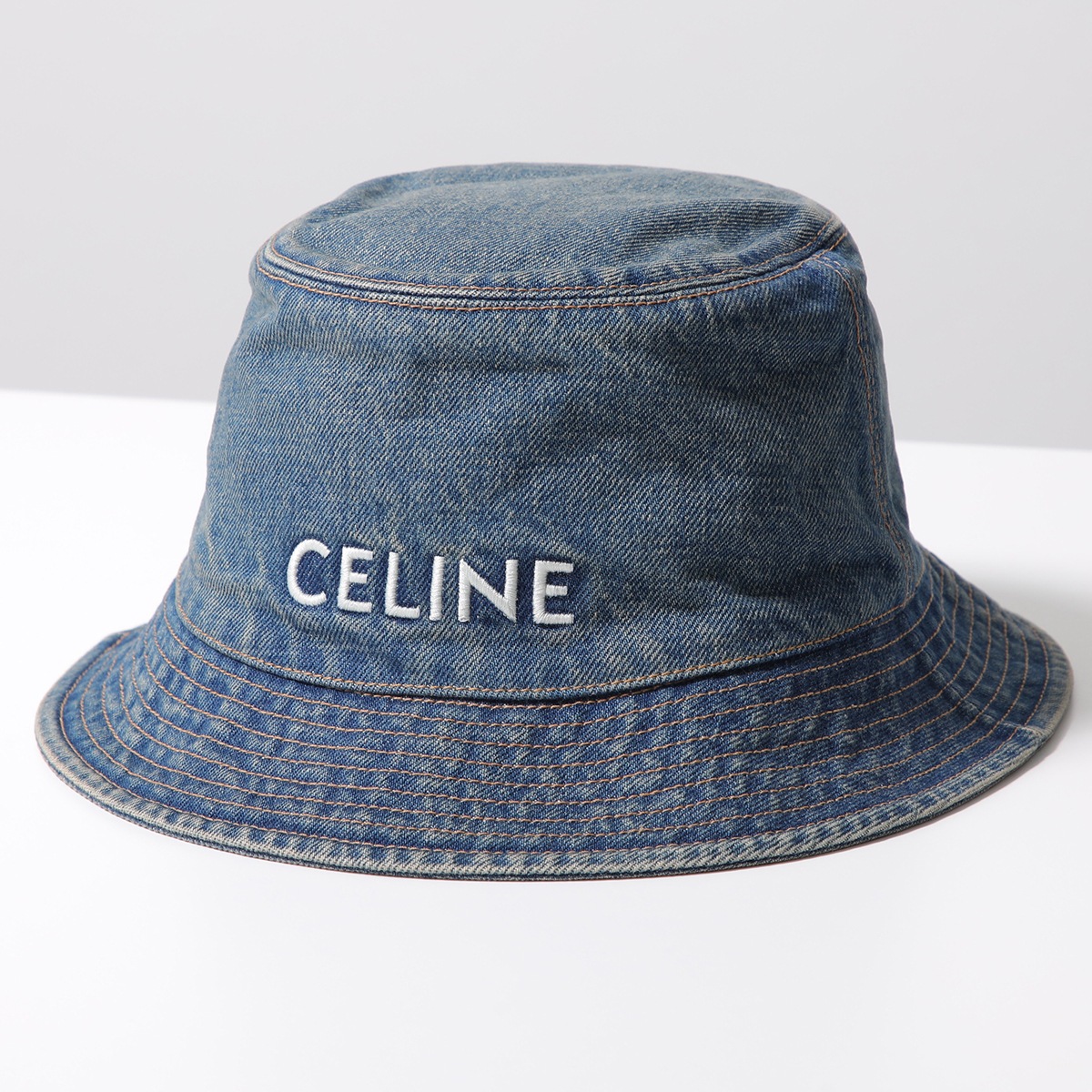 Mia◎美品◎CELINE バケットハット ラフィアハットLサイズ CELINE】セリーヌ トリオンフ バケットハット ラフィア (CELINE