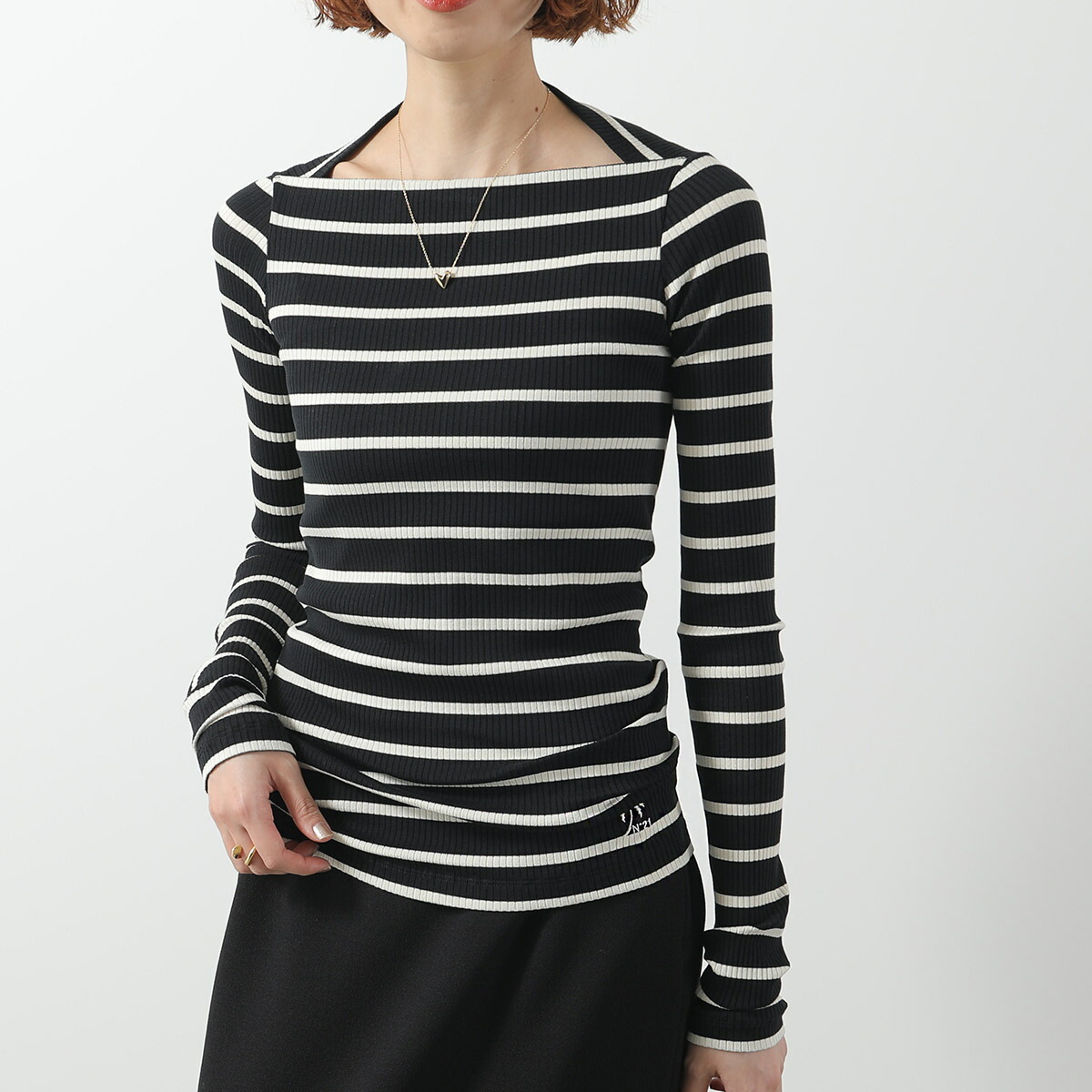 courreges クレージュ トップス ボーダー 長袖 2025年最新】Courreges 柄・デザイン：ボーダー レディース 長袖