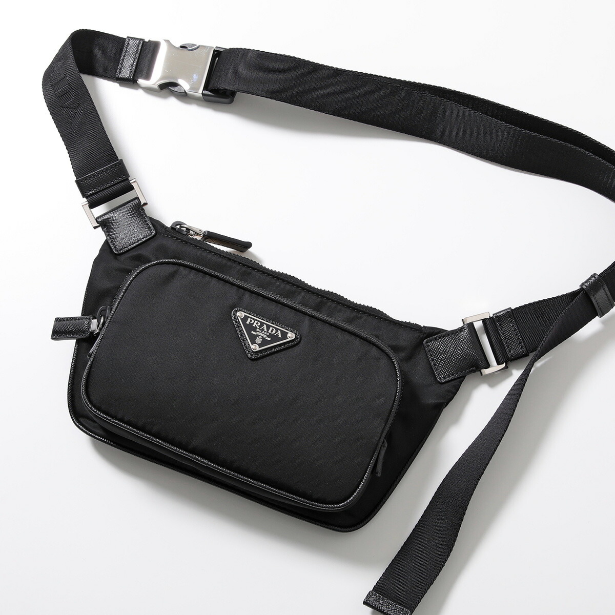 【24SS】新作 レザー ミニ ショルダーバッグ ◆プラダ◆全2色 PRADA プラダ メンズ ショルダーバッグ TESSUTO SAFFIANO 2VD053