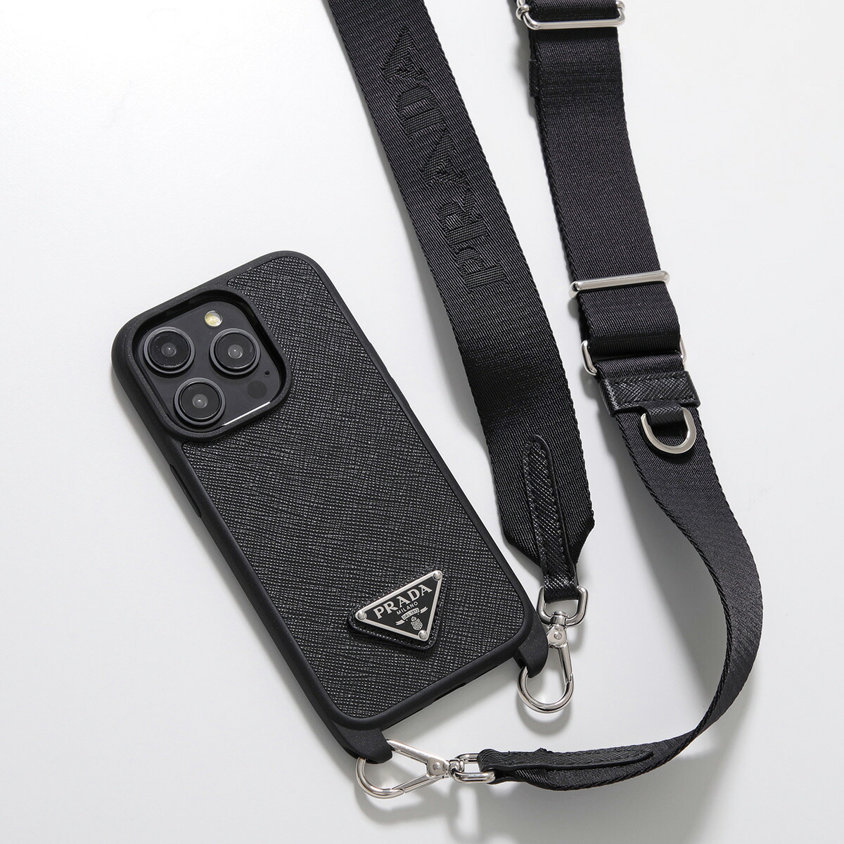 PRADA - PRADA プラダ サフィアーノレザー iPhone13Pro 対応 ストラップ付き アイフォンケース スマホケース ブラック系 FF8907 楽天市場】PRADA プラダ サフィアーノレザー iPhone13Pro 対応