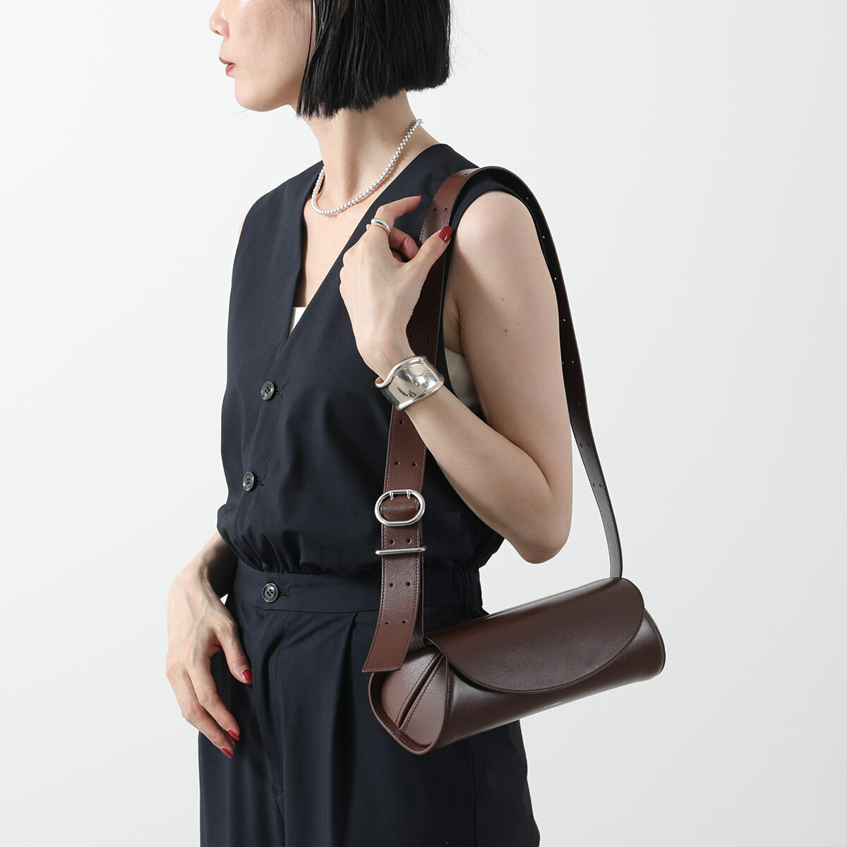 直営店☆JIL SANDER☆オシャレ♪Cannolo ロゴ ハンドバッグ ジルサンダー Jil Sander JIL SANDER ハンドバッグ CANNOLO